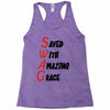 saved with amazing grace Racerback Tank