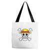 one piece skull Tote Bags