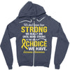 Ewing Sarcoma Awareness Zipper Hoodie