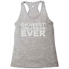 okayest girlfriend ever Racerback Tank