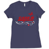 case ih farm butterfly Ladies Fitted T-Shirt