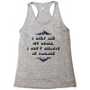 i only see my goals Racerback Tank