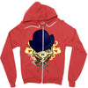 thug skull. Zipper Hoodie
