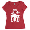 reel great dad Women's Triblend Scoop T-shirt