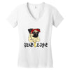 PUG LIFE Women's V-Neck T-Shirt