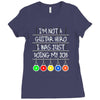 im not a guitar hero i was just doing my job Ladies Fitted T-Shirt
