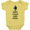 Keep Calm And Hodl Ethereum Baby Onesie