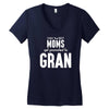Only The Best Moms Get Promoted To Gran Women's V-Neck T-Shirt