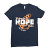 We Have This Hope As an Anchor Uterine-Endometrial Cancer Awareness Ladies Fitted T-Shirt
