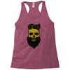 hipster skull Racerback Tank