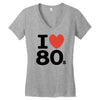 i love 80's Women's V-Neck T-Shirt