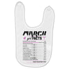 March Girl Facts Aries Baby Bibs
