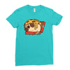 pizza pug Ladies Fitted T-Shirt