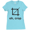 oh crop Ladies Fitted T-Shirt