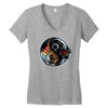 android yin yang Women's V-Neck T-Shirt