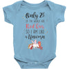 red head unicorn Baby Bodysuit