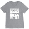 black guns matter V-Neck Tee
