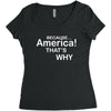 because america Women's Triblend Scoop T-shirt