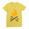 camp &amp; bonfire Ladies Fitted T-Shirt
