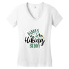 Daddy's Hiking Buddy Women's V-Neck T-Shirt