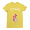 Pregosaurus Girl Ladies Fitted T-Shirt