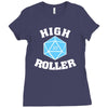 high roller 20 sided die Ladies Fitted T-Shirt