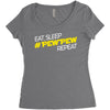eat, sleep, pewpew, repeat Women's Triblend Scoop T-shirt