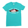 December  Peeking Out Baby Girl Ladies Fitted T-Shirt