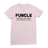 Funcle Like Dad, Only Cooler Ladies Fitted T-Shirt