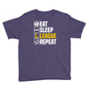 eat sleep league Youth Tee