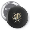 torn rib cage Pin-back button