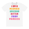 i am a mermaid unicorn kitten fairy princess All Over Women's T-shirt