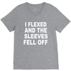 i flexed and the sleeves fell off V-Neck Tee