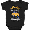 alaska is calling and i must go Baby Bodysuit