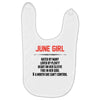 June Girl Hated By Many Baby Bibs