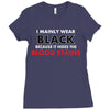 hides the blood stains Ladies Fitted T-Shirt