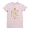 i drink Ladies Fitted T-Shirt