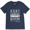 Born In February V-Neck Tee