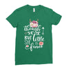 Though She Be But Little She Is Fierce Ladies Fitted T-Shirt