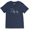 my heart pumps africa V-Neck Tee