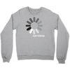 buffering  funny retro loading computer console fashion party Crewneck Sweatshirt