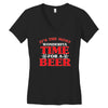 it's the most wonderful time for a beer Women's V-Neck T-Shirt