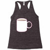 glass and coffee Racerback Tank