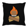 campfire tradition Throw Pillow
