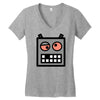 robot funny Women's V-Neck T-Shirt