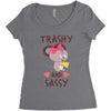 trashy and sassy Women's Triblend Scoop T-shirt