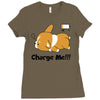 corgi cute puppy low battery charge me Ladies Fitted T-Shirt