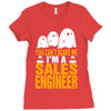 cant scare me im sales engineer halloween Ladies Fitted T-Shirt