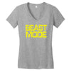 beast mode Women's V-Neck T-Shirt