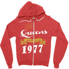 queens are born in 1977 Zipper Hoodie